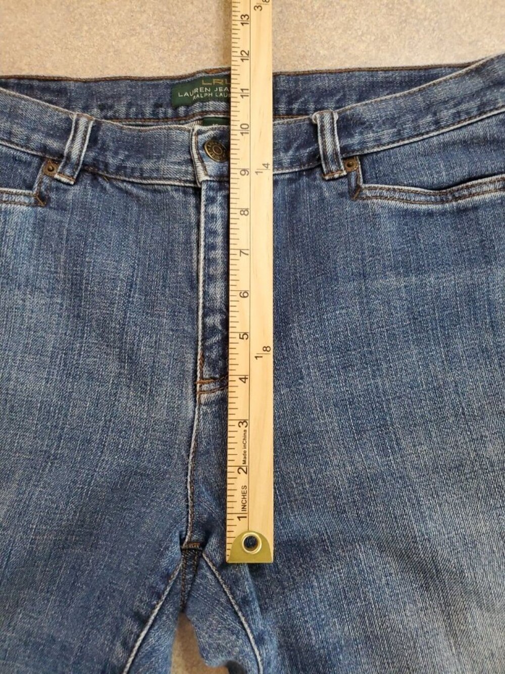 Lauren Ralph Lauren Jeans Classic Midcalf Women's Size 10 Capri Preppy Denim - Picture 10 of 12